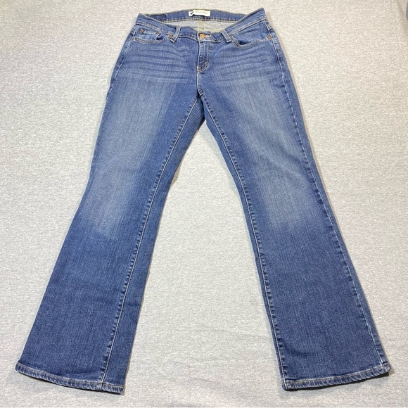 Levis 529 Jeans Women's 12M Blue Curvy Bootcut Western Mid Rise Stretch Denim - Picture 1 of 16